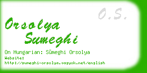 orsolya sumeghi business card
